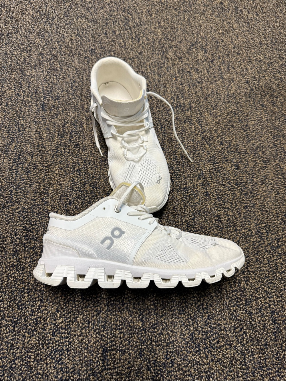 DC All-White Mesh Athletic Sneakers
